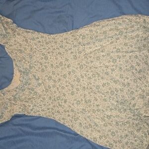 Hollister Light Green Floral Dress